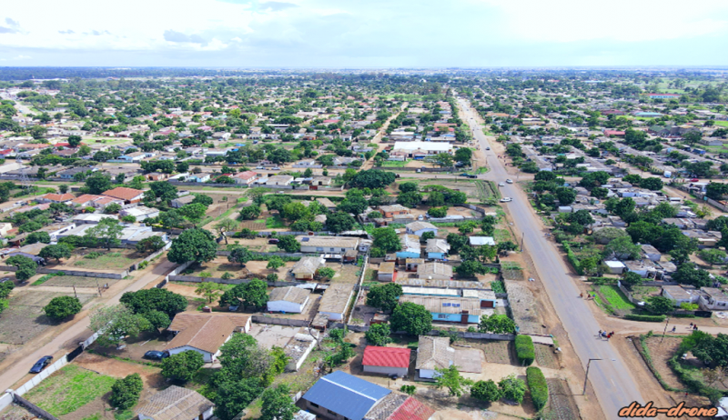 Drone image of Harare