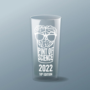 Pint of Science 2022 pint glass